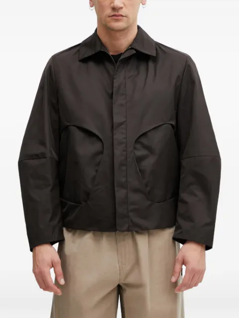 Ader Error pleated-back zip-up jacket