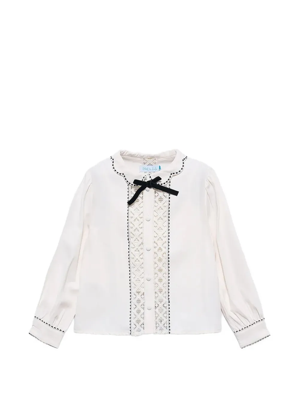 Abel & Lula Bluse mit Schleifendetail - Nude