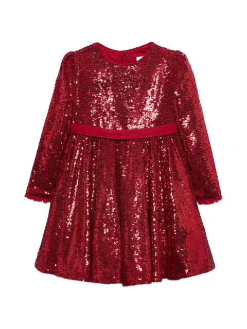 Abel & Lula sequin-embellished bow-detail dress