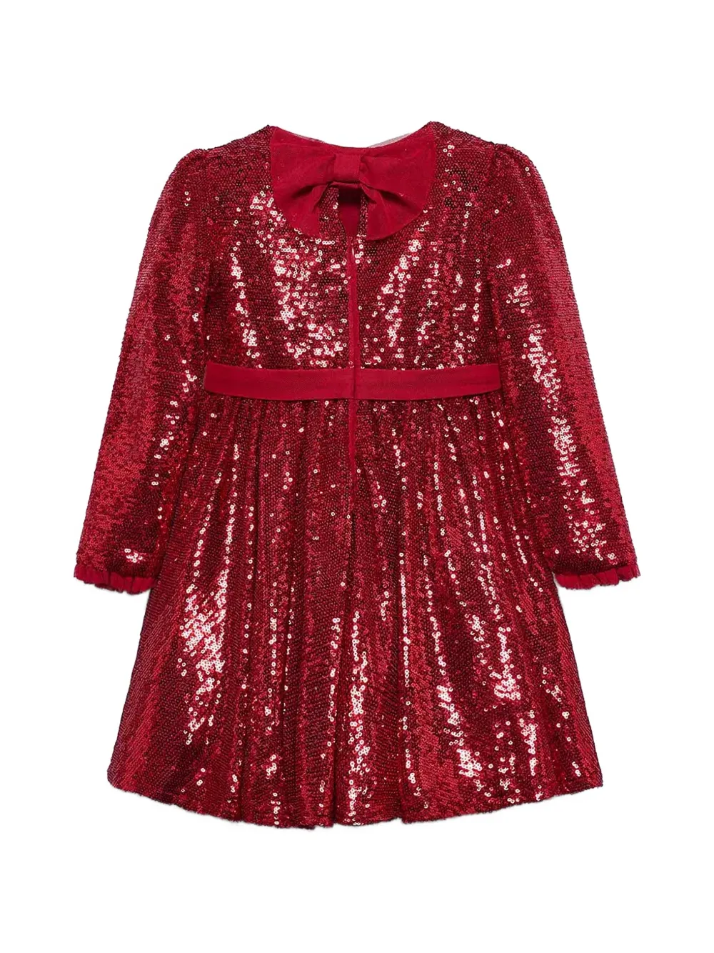 Abel & Lula Jurk verfraaid met pailletten en strik-detail Rood