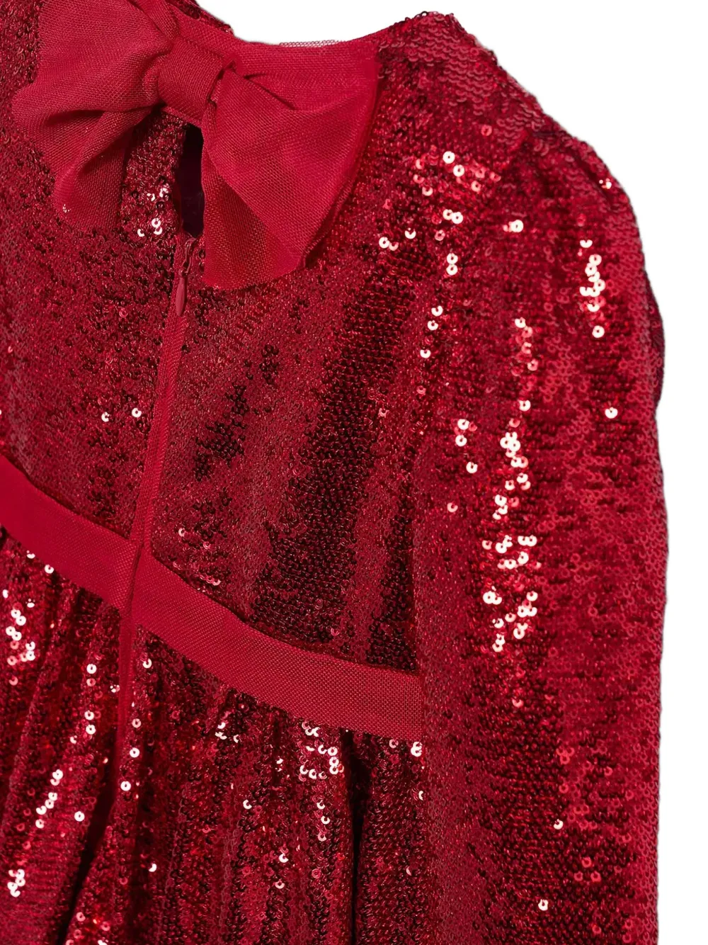 Abel & Lula Jurk verfraaid met pailletten en strik-detail Rood