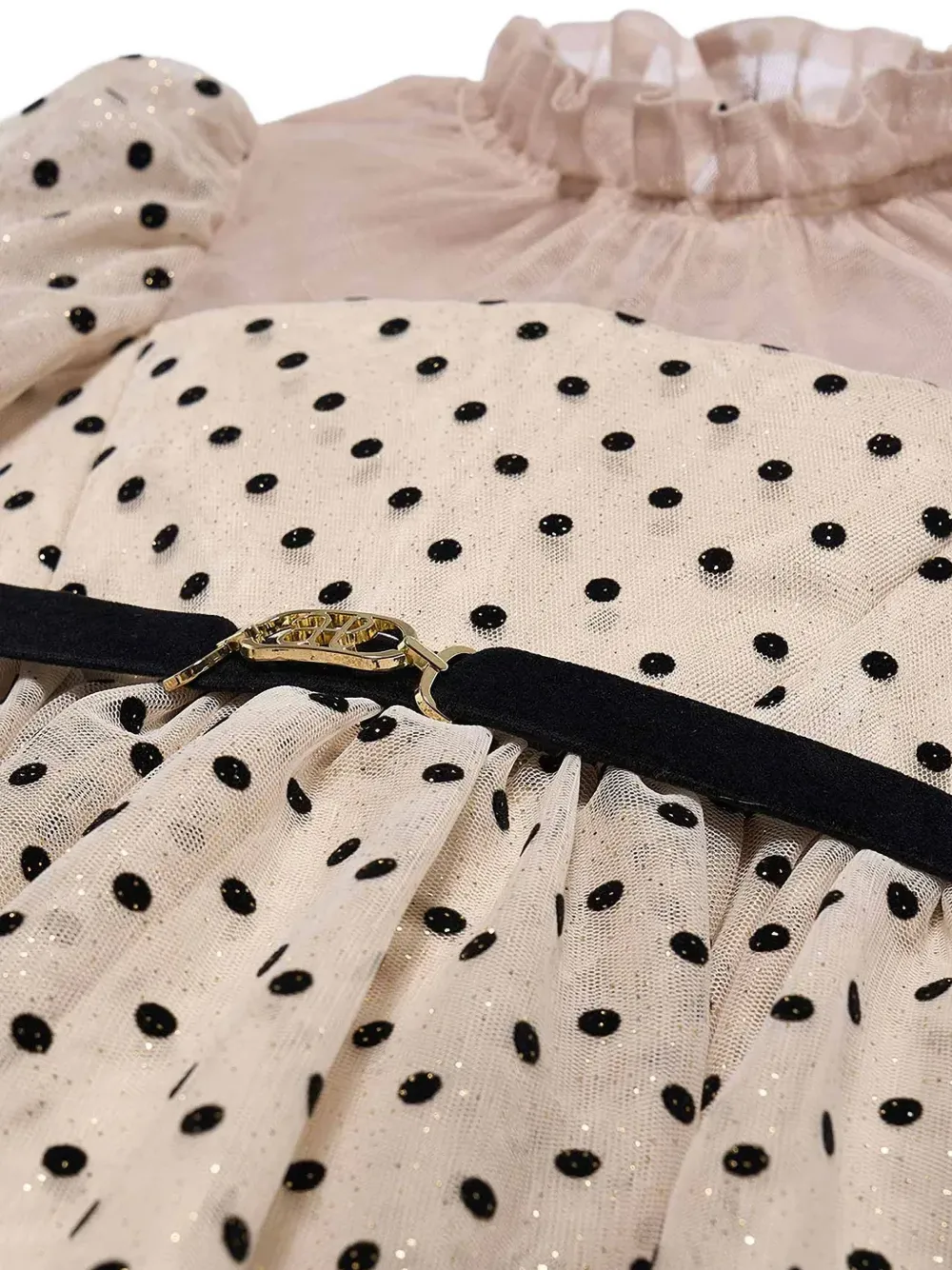 Abel & Lula Jurk met stippen Beige