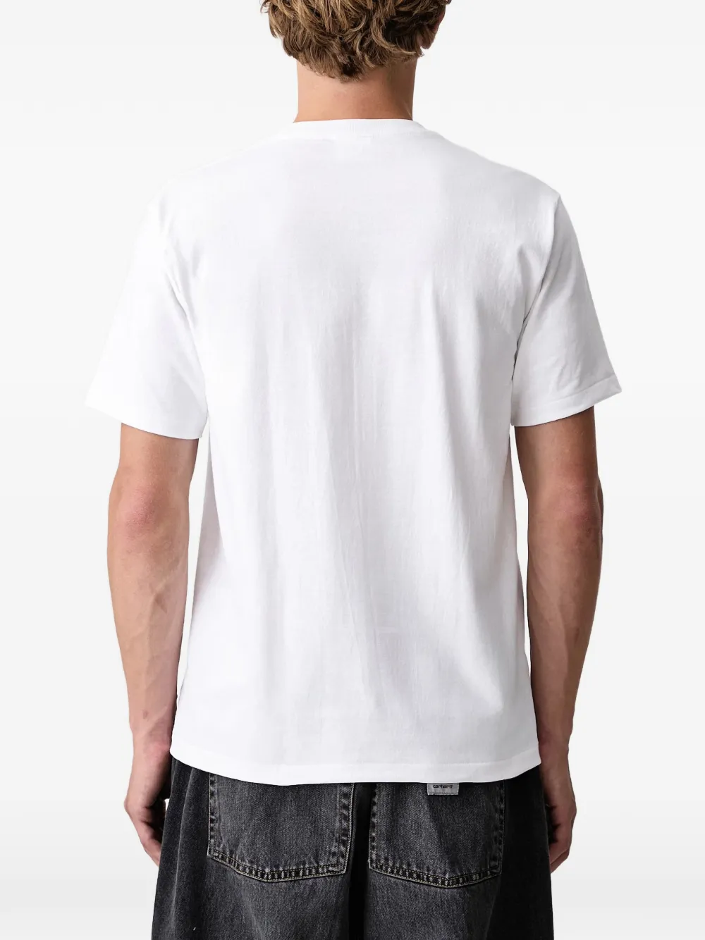 A BATHING APE T-shirt met camo-logo Wit