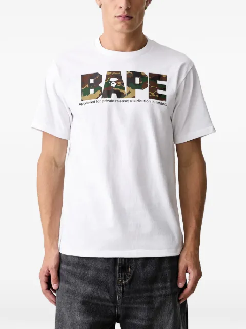 A BATHING APE® camo-logo T-shirt