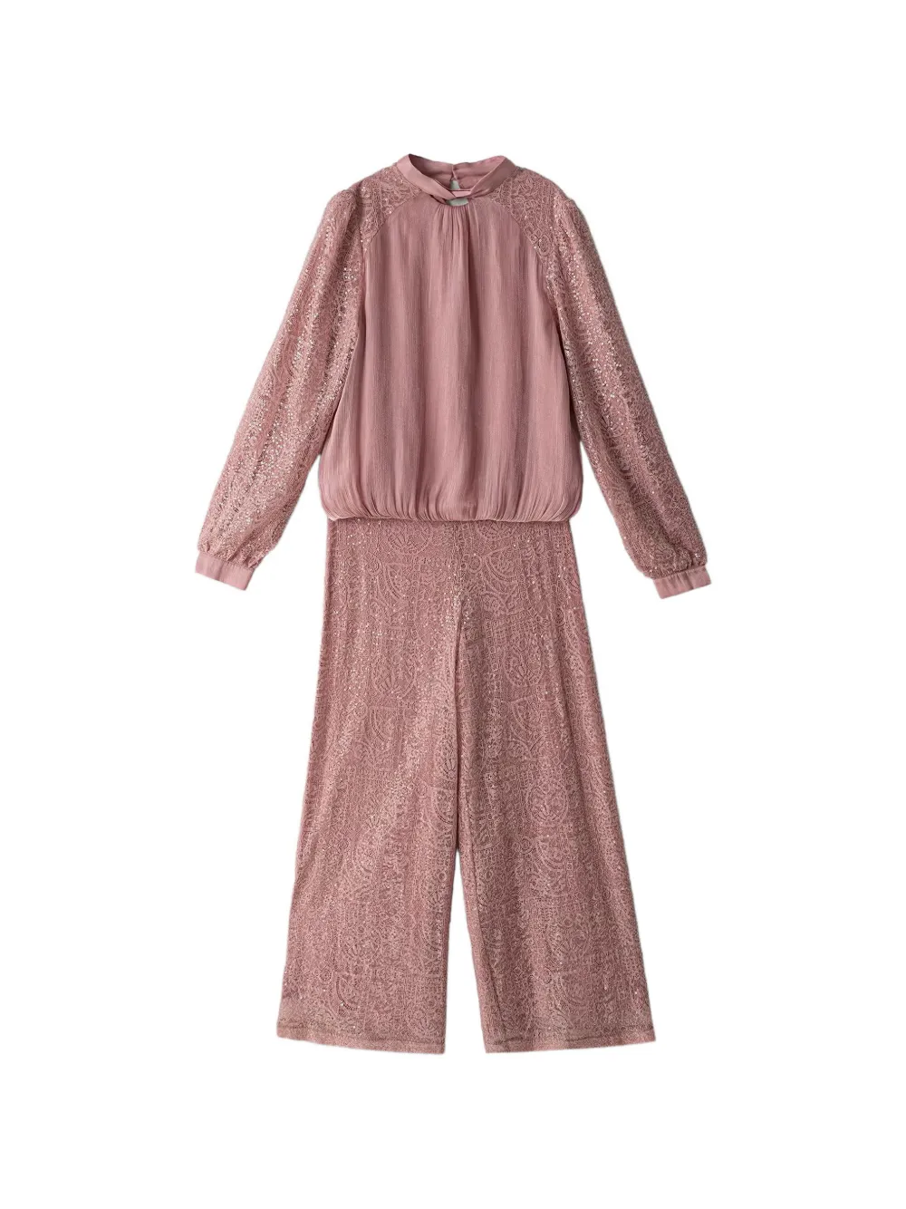 Abel & Lula sequin-embellished lace trousers set - Rosa