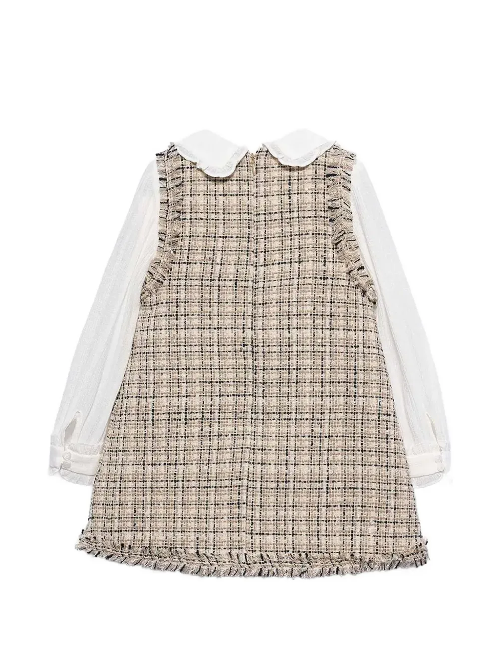 Abel & Lula Jurk met tweed-effect Beige