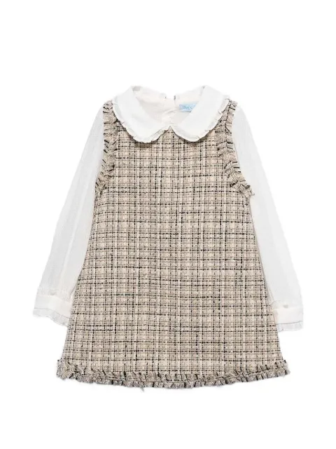 Abel & Lula tweed-effect dress