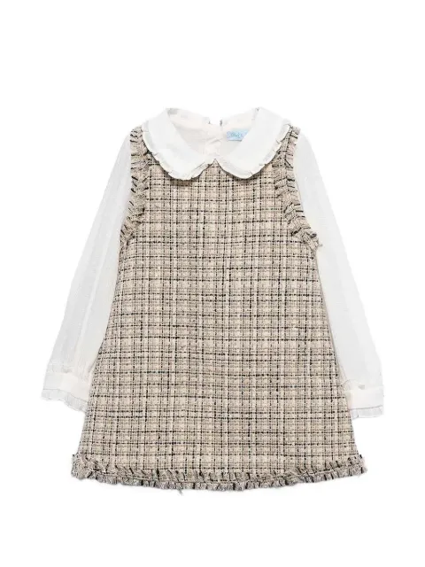 Abel & Lula tweed-effect dress