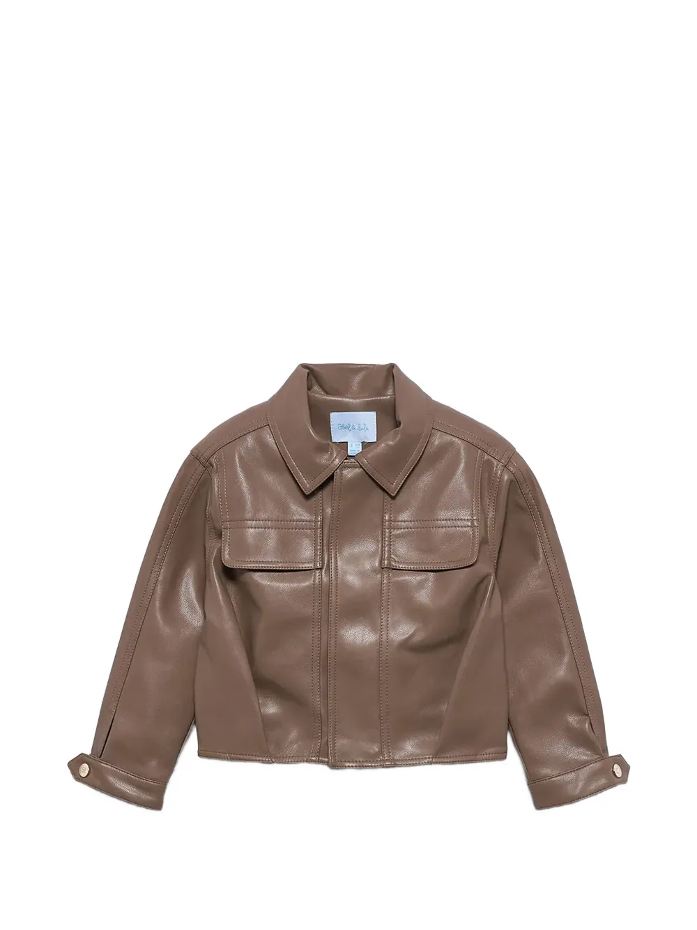 Abel & Lula flap-pocket zip-up jacket - Marrone