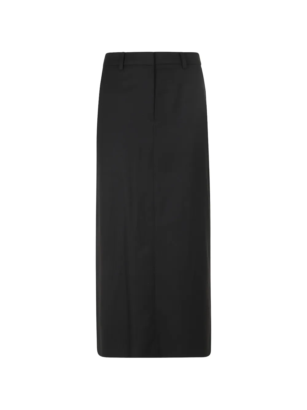 DUNST belt-loops rear-slit skirt