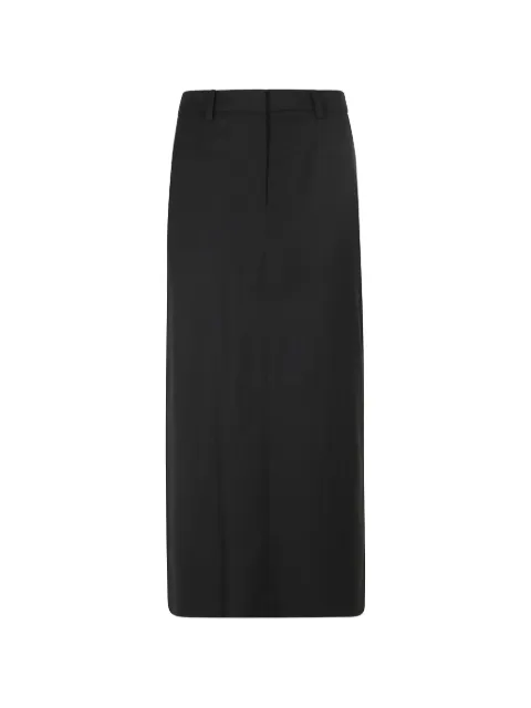 DUNST belt-loops rear-slit skirt