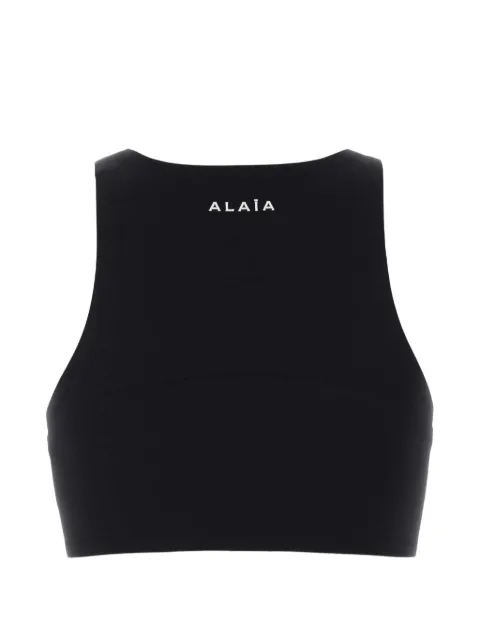 Alaïa zip-up stretch bra