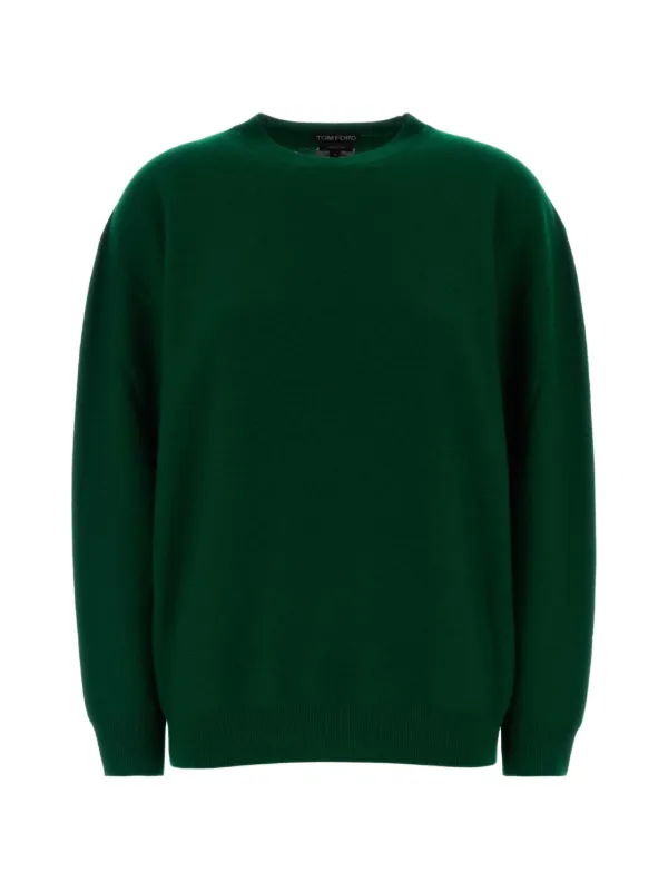 Tom Ford Oversized Cashmere Sweater in Green