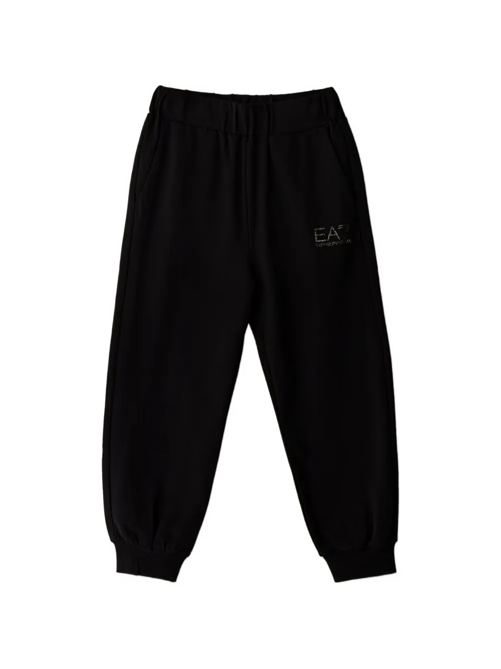 Emporio Armani Kids logo-print track pants - Nero