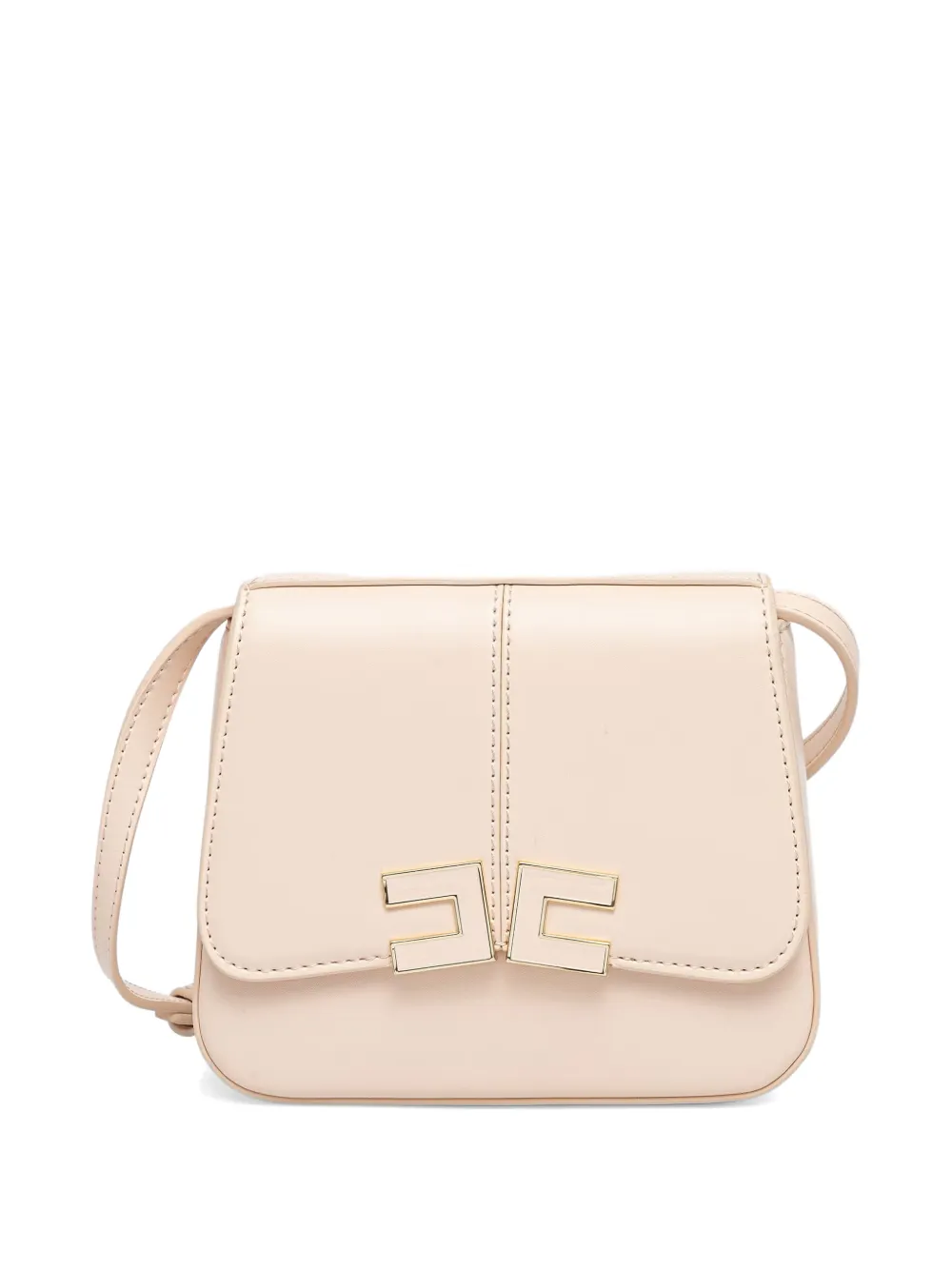 Elisabetta Franchi Kids logo-plaque shoulder bag - Rosa