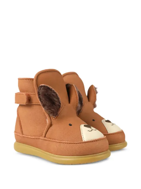 Donsje Dubu animal-detail touch-strap boots