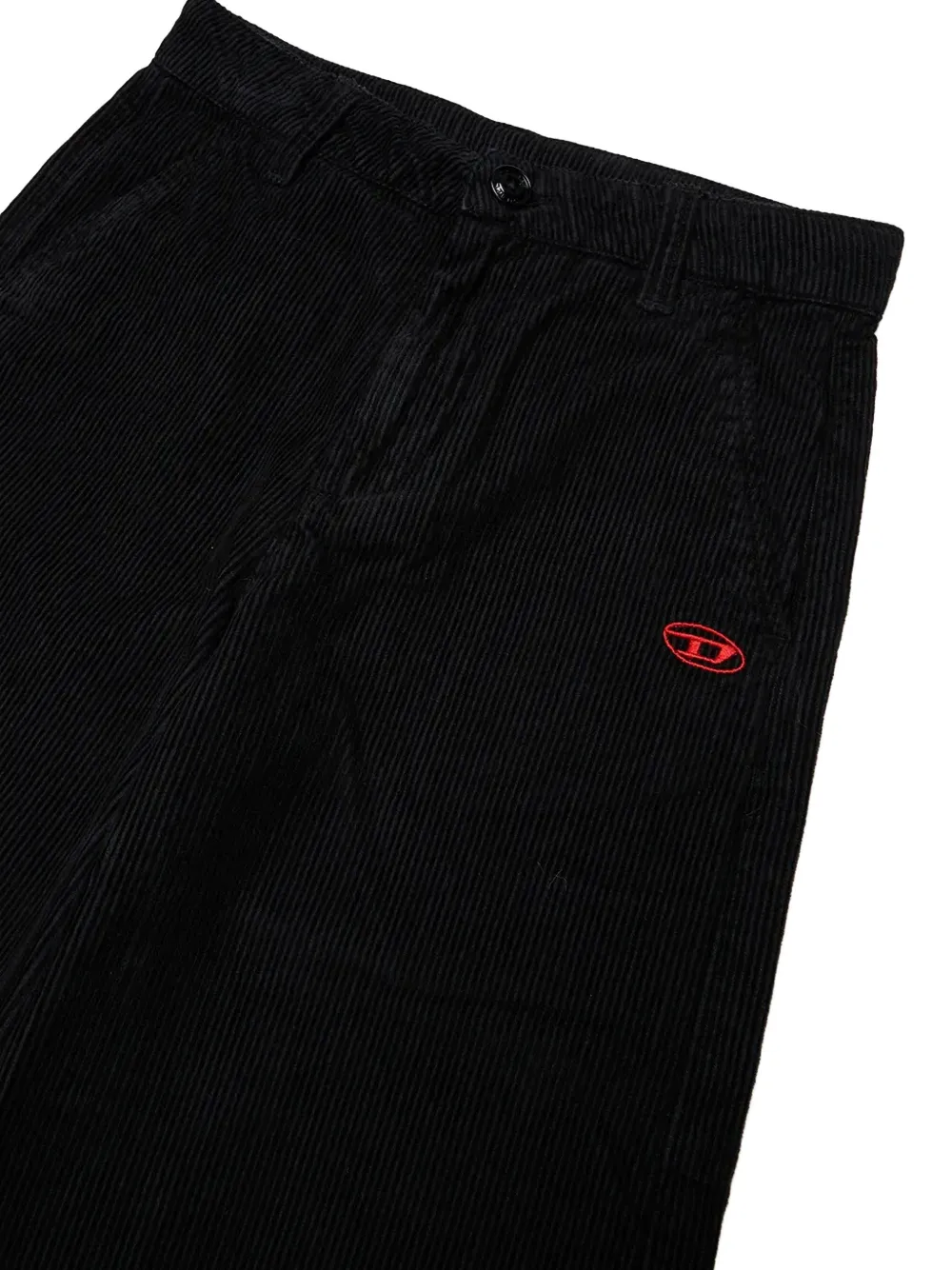 Diesel Kids Ribfluwelen broek Zwart
