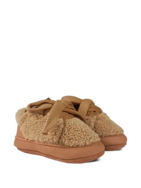 Donsje Rije shearling-trim leather pre-walkers