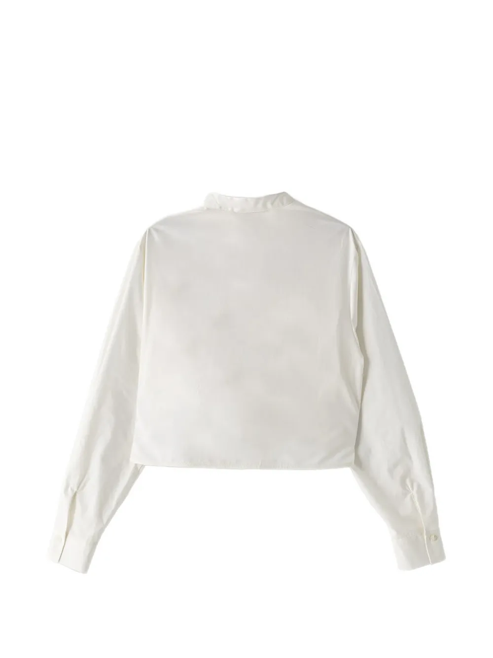 Elisabetta Franchi Kids Cropped shirt met geborduurd logo Wit