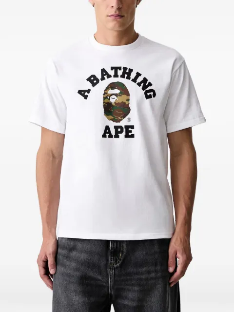 A BATHING APE® Glitch Woodland College camouflage-print t-shirt