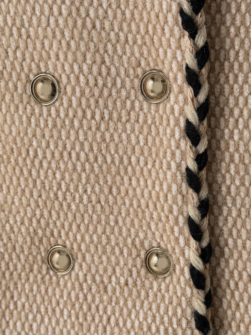 Abel & Lula Jack met dubbele rij knopen en gevlochten afwerking Beige