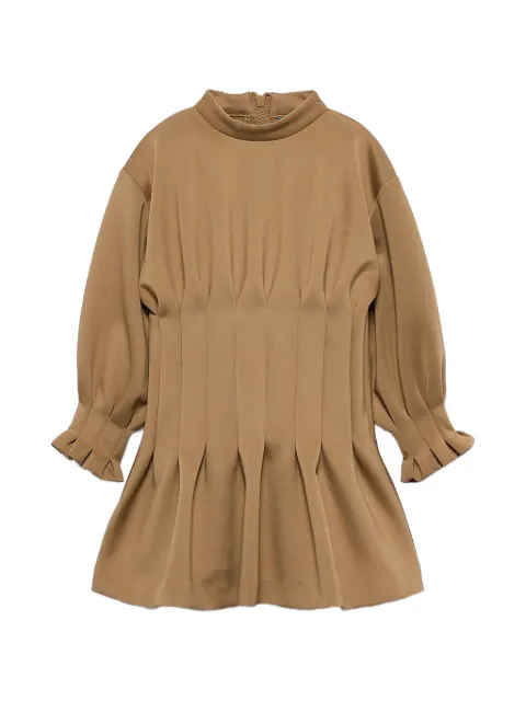 Abel & Lula pleated crystal-embellished dress