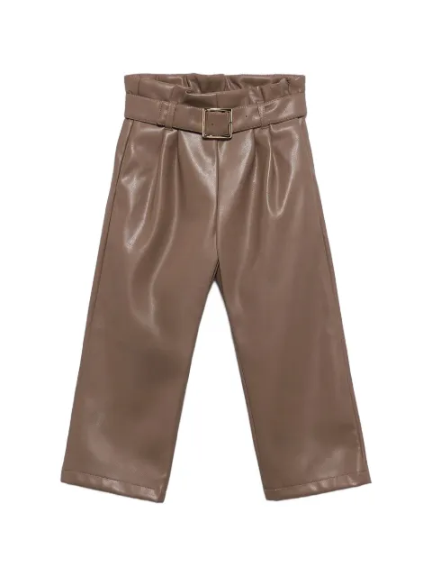 Abel & Lula belted paperbag-waist trousers