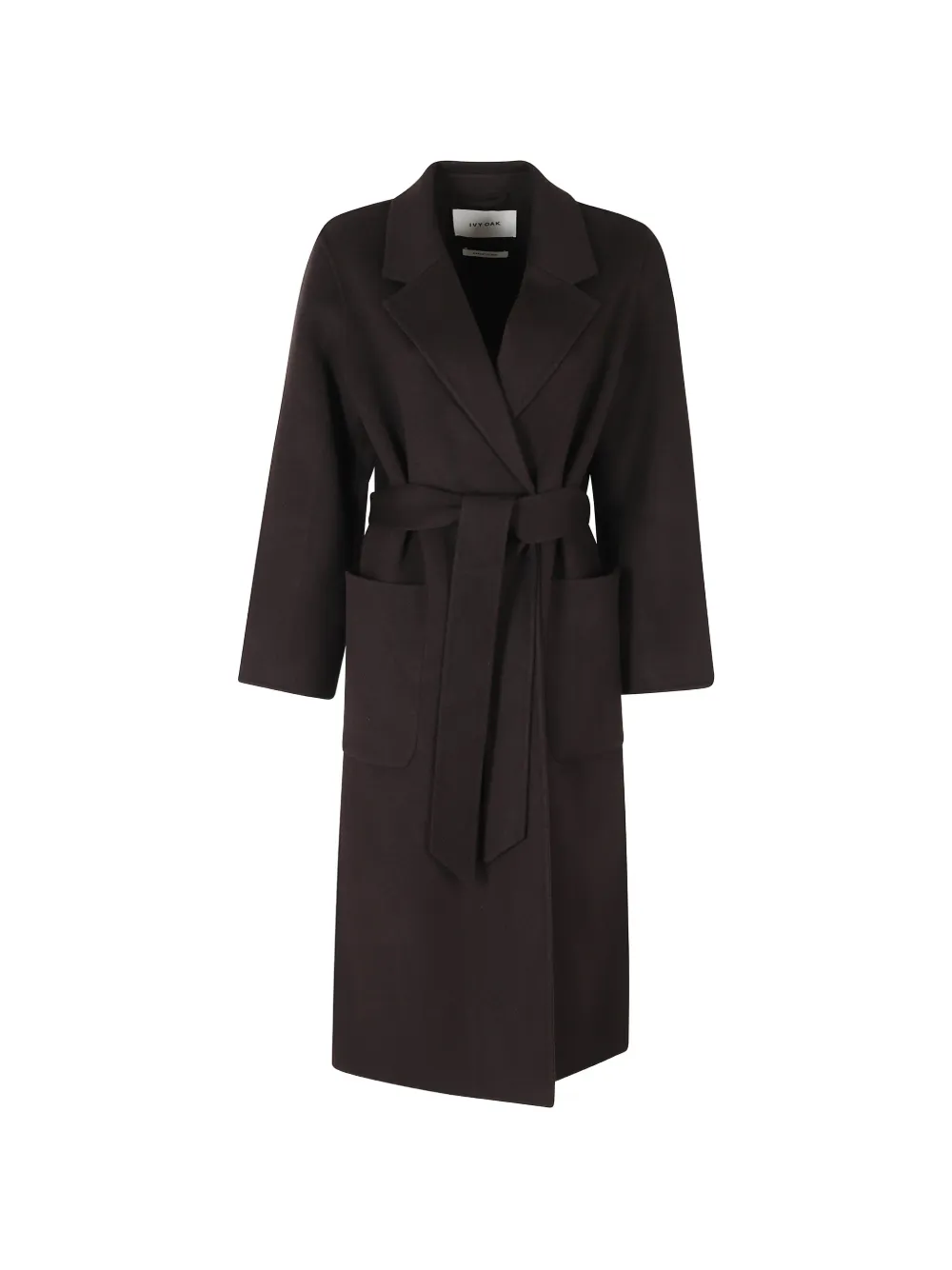 IVY OAK Iocelia belted hand-stitched coat