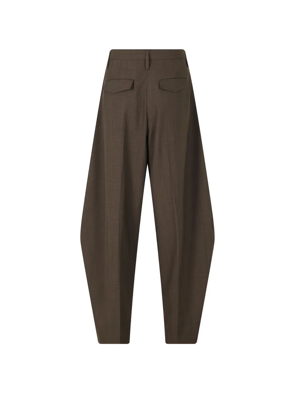 HERSKIND Dante pleated tapered trousers Bruin