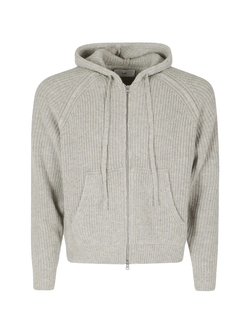 DUNST ribbed-knit zip-up cardigan