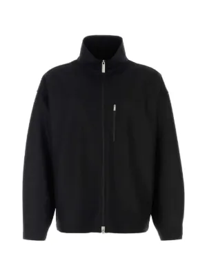 Jil Sander high-neck flap-pocket Jacket | Black | FARFETCH
