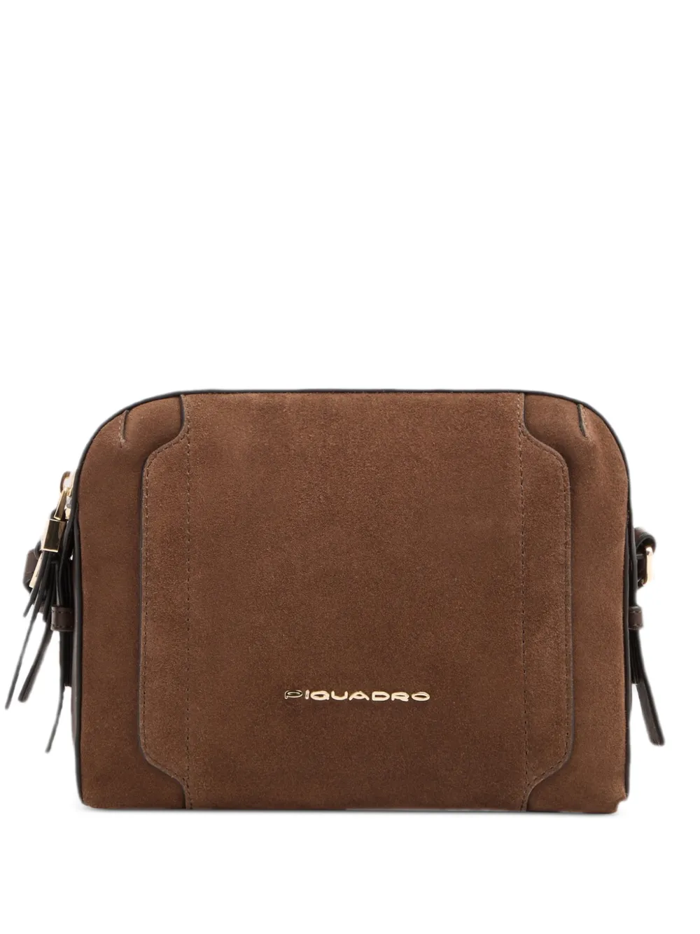 PIQUADRO suede-panelled shoulder bag