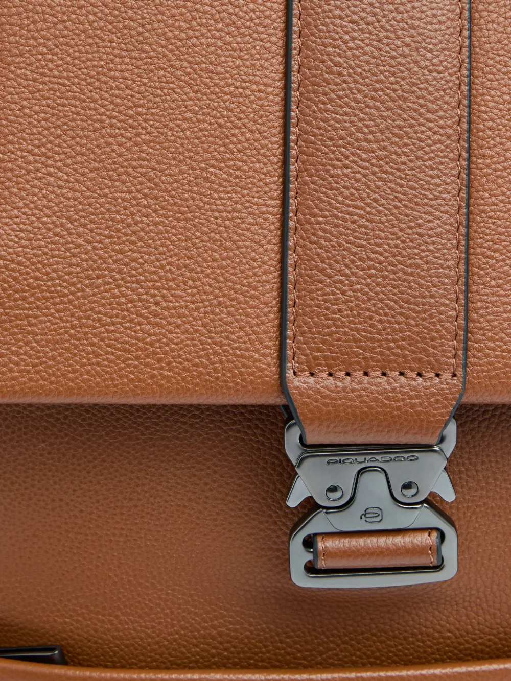 PIQUADRO Russel leren laptoprugzak Oranje