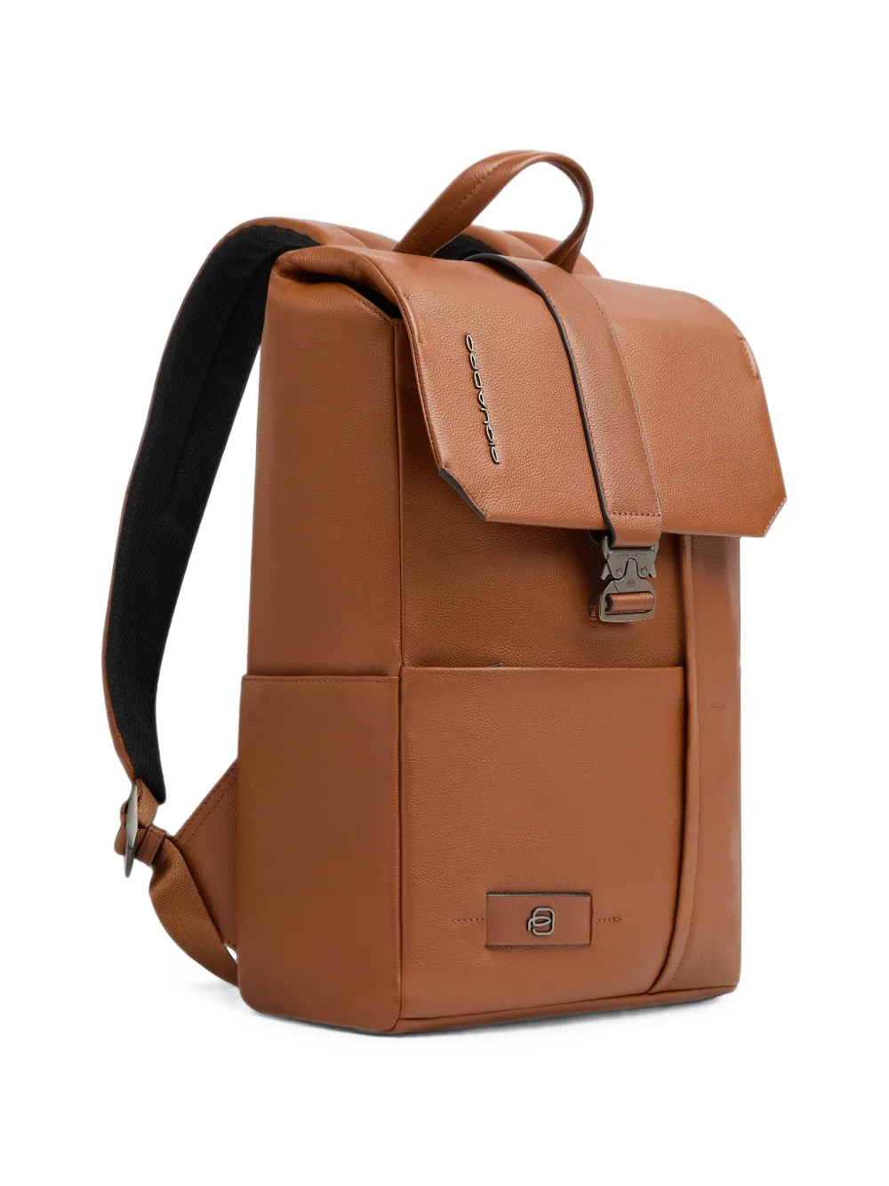 PIQUADRO Russel leren laptoprugzak Oranje