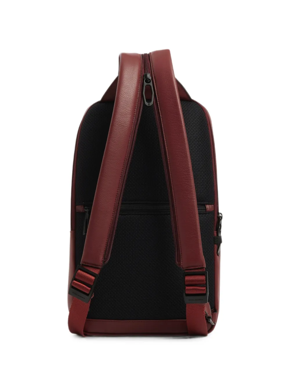 PIQUADRO Verstelbare leren sling tas Rood