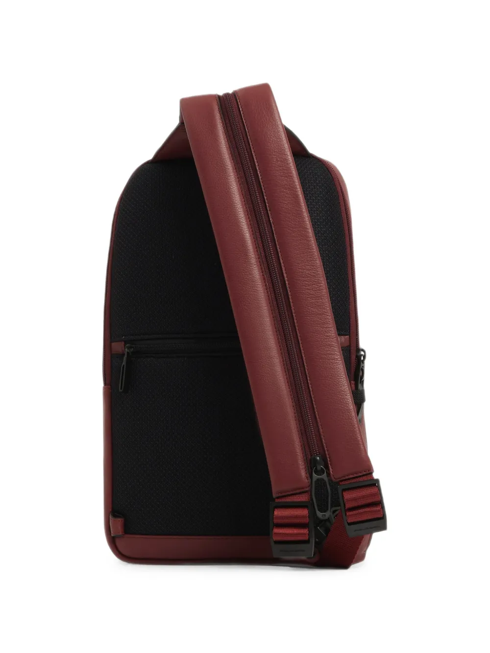 PIQUADRO Verstelbare leren sling tas Rood
