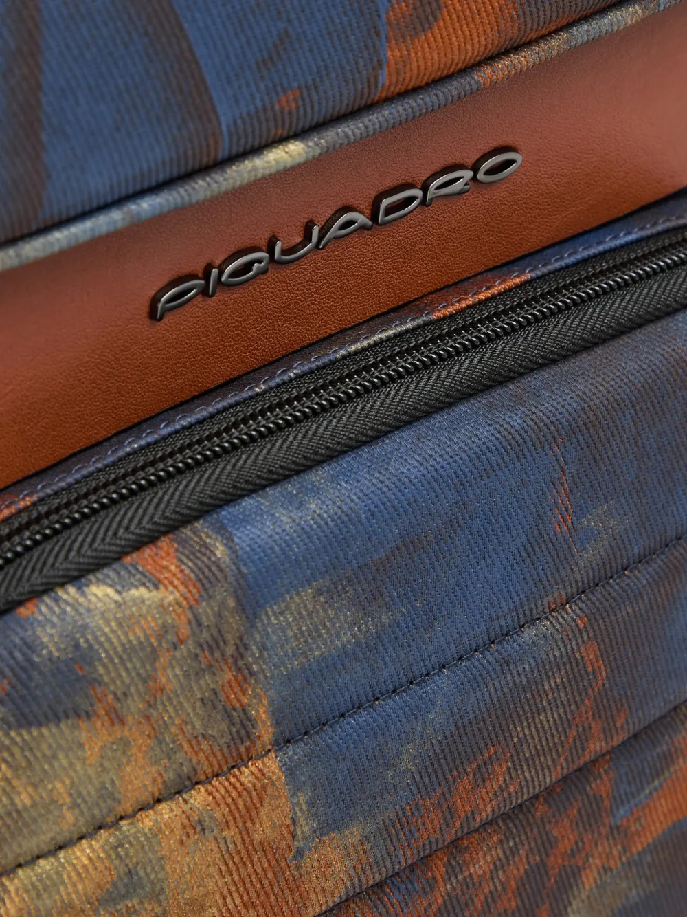 PIQUADRO Laptoprugzak met camouflage-print Blauw