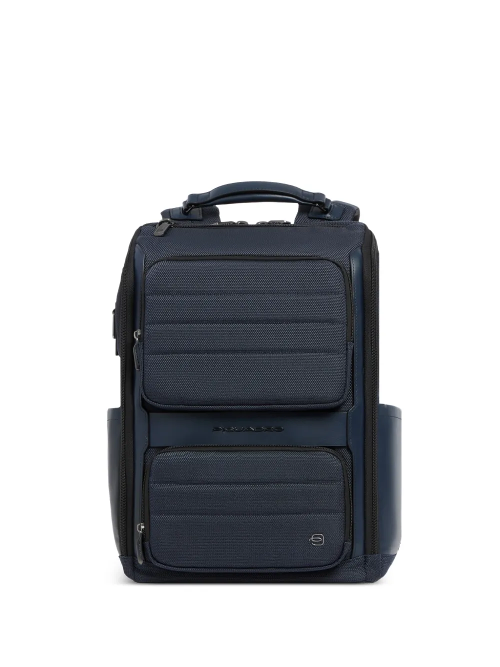 PIQUADRO Oberon quilted panelled backpack Blauw