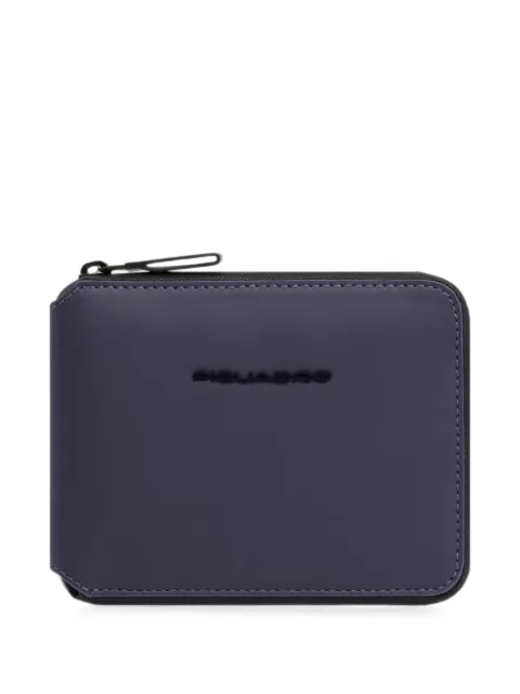 PIQUADRO Zip Wallet with 6 Card Slots and RFID Protection