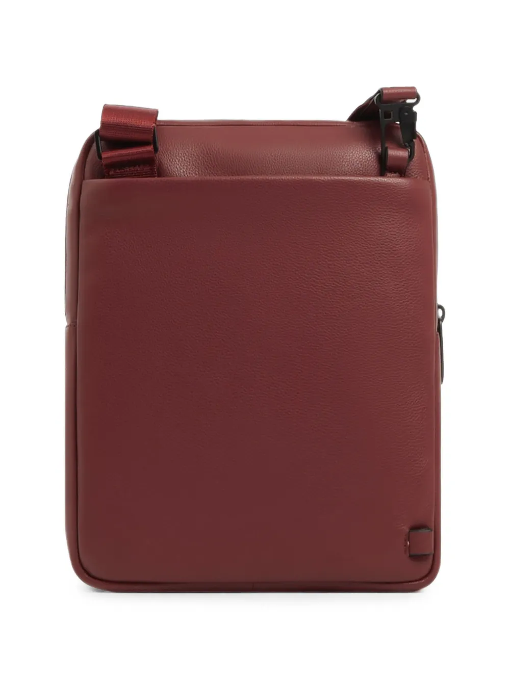 PIQUADRO leather messenger bag Rood