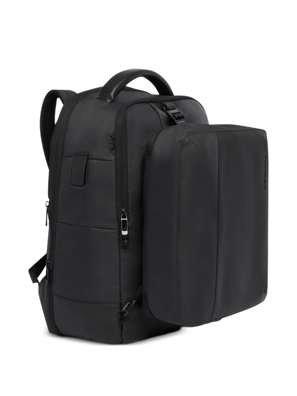 PIQUADRO Laptoptas met logo-reliëf Zwart
