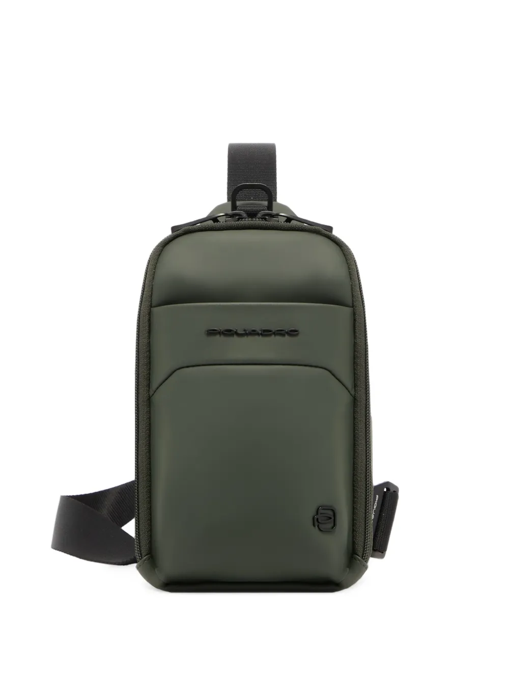 PIQUADRO Wollem logo-plaque zip-fastening messenger bag