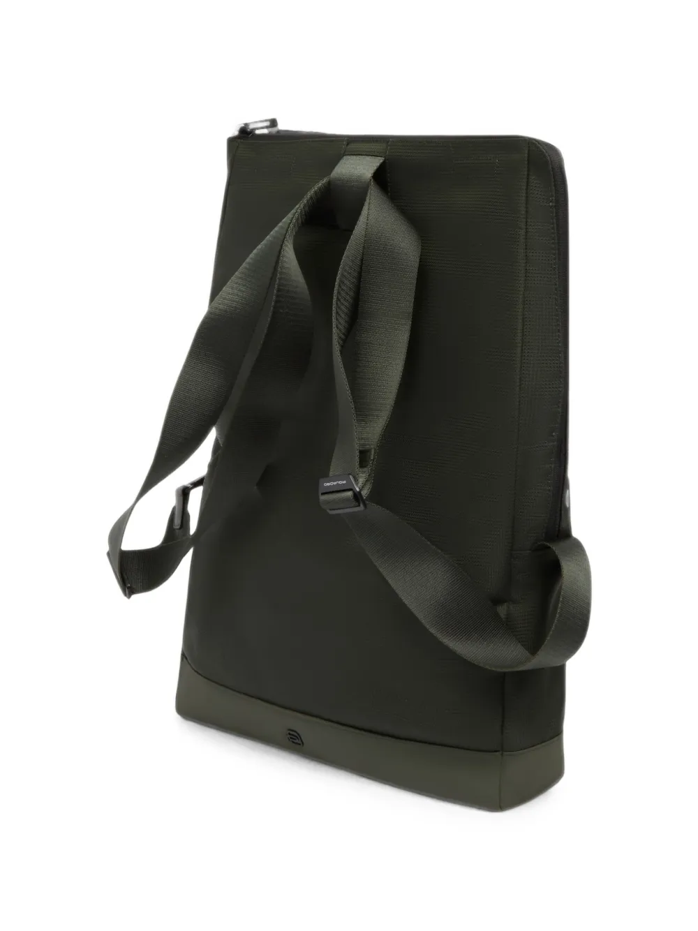PIQUADRO Multifunctionele 13 3-inch laptoptas met omslag en logo-plakkaat Groen