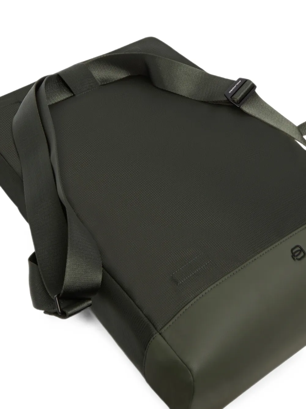 PIQUADRO Multifunctionele 13 3-inch laptoptas met omslag en logo-plakkaat Groen