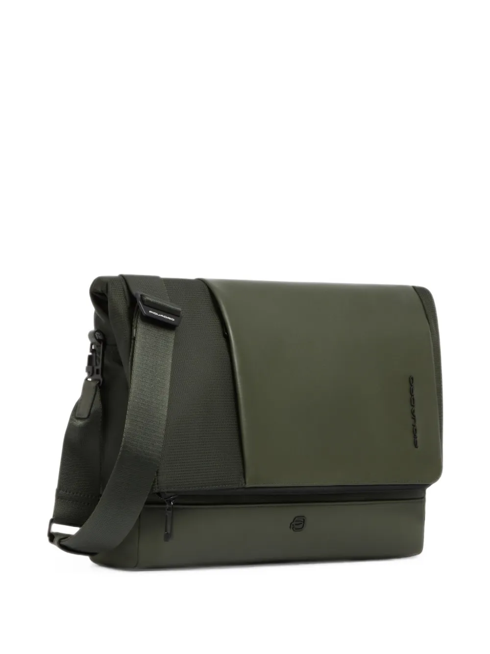 PIQUADRO Multifunctionele 13 3-inch laptoptas met omslag en logo-plakkaat Groen