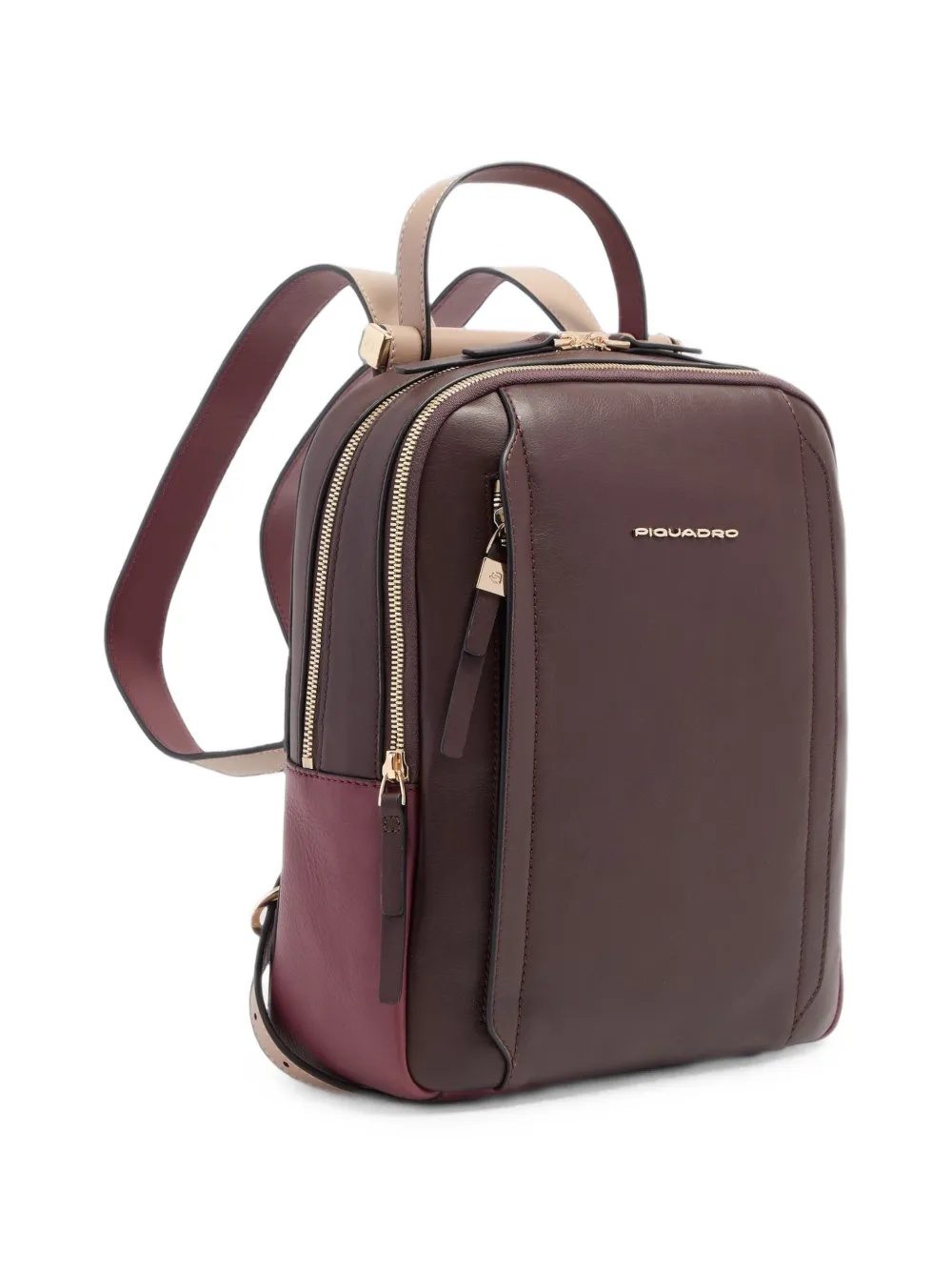 PIQUADRO RFID iPad 11" leather backpack Rood