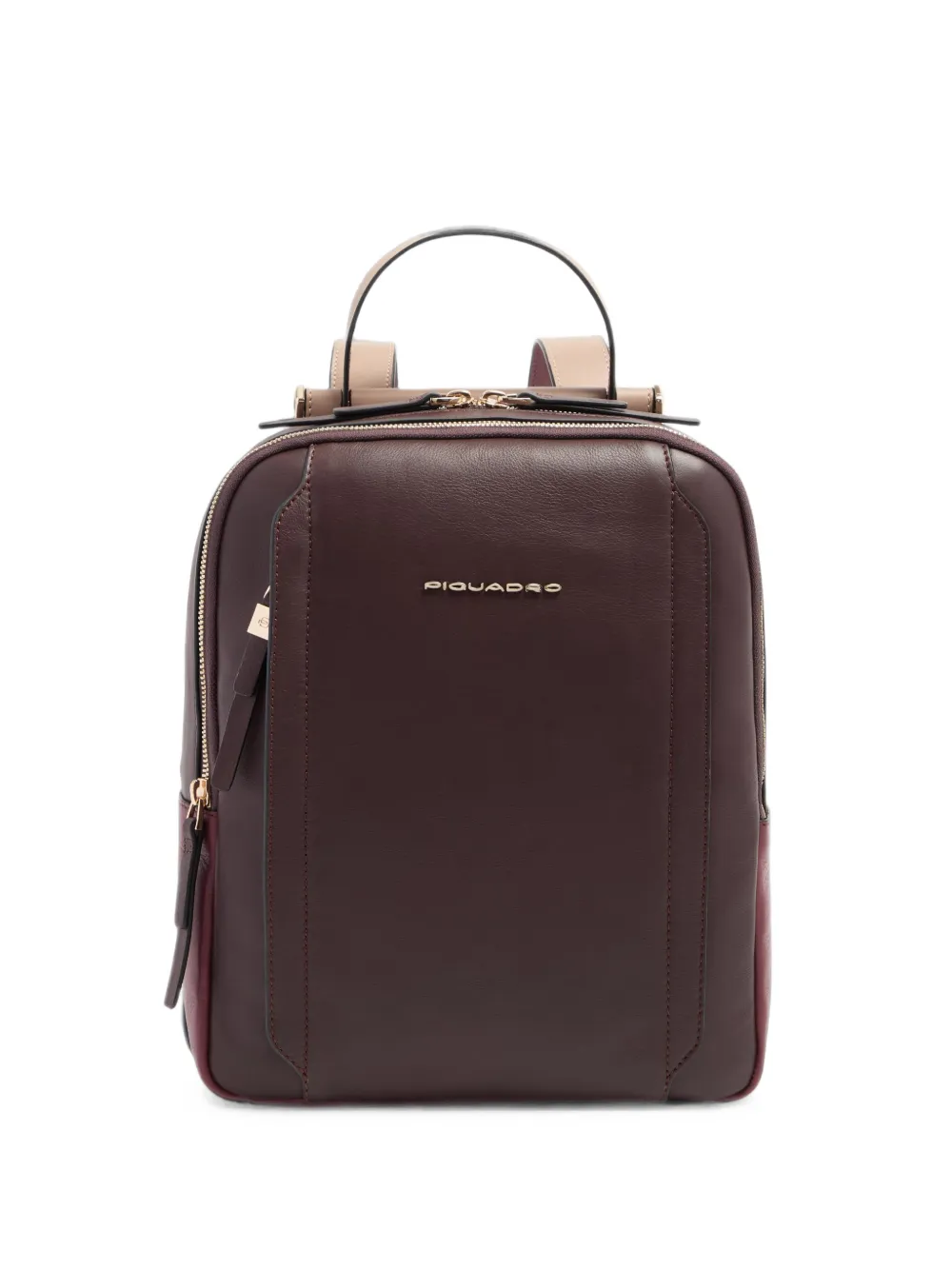 PIQUADRO RFID iPad 11" leather backpack Rood