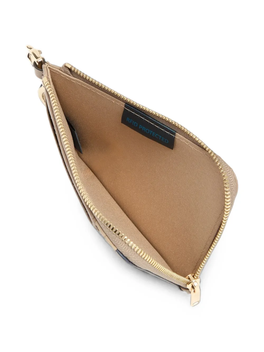 PIQUADRO Pasjeshouder met sleutelhanger Beige