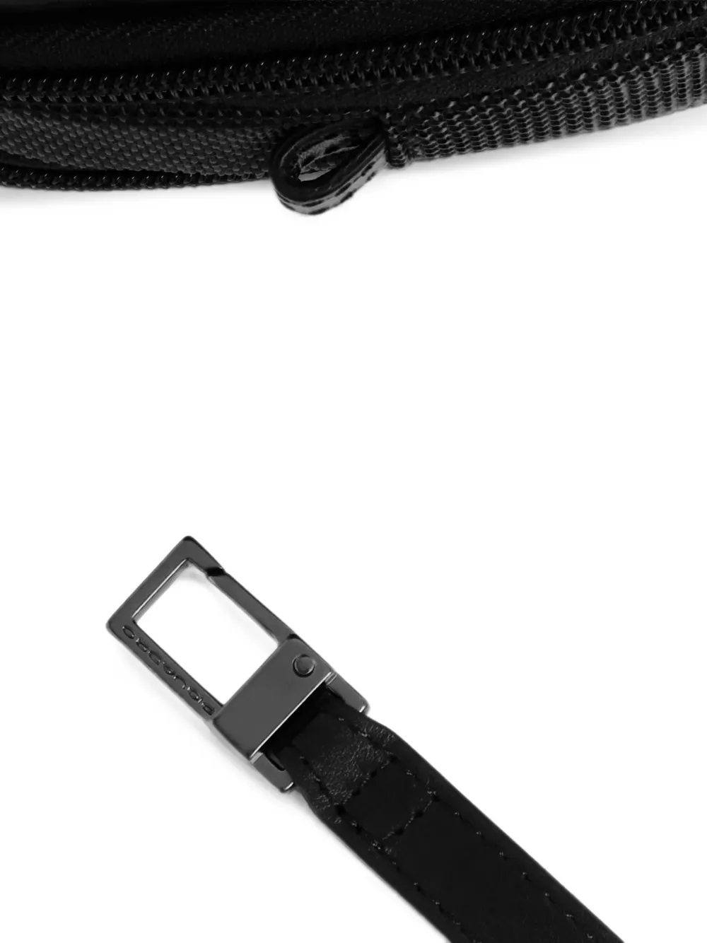 PIQUADRO Clutch met logoplakkaat Zwart