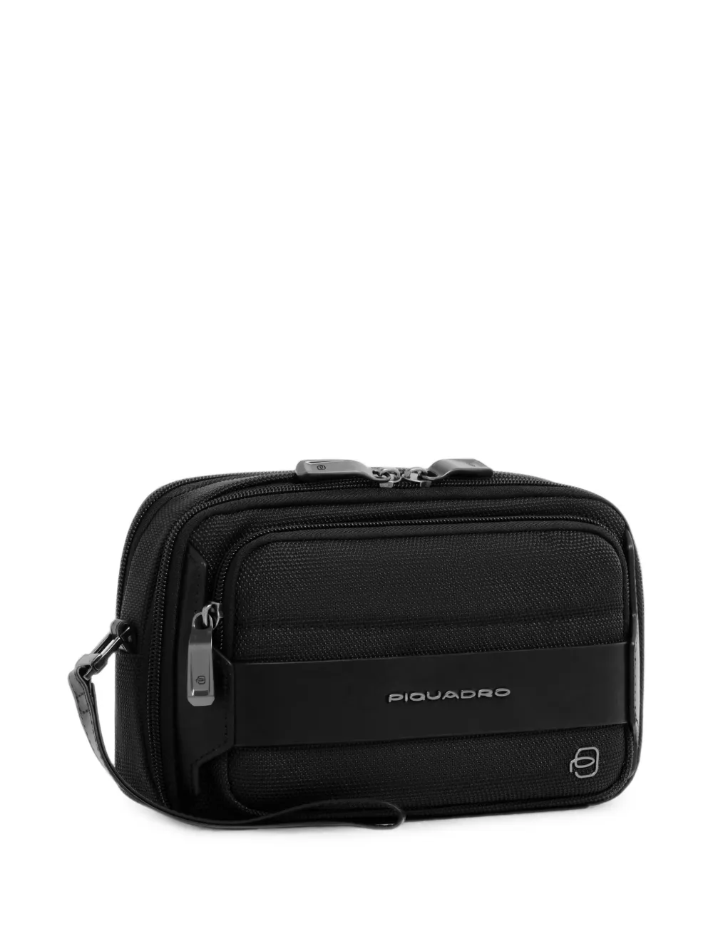 PIQUADRO Clutch met logoplakkaat Zwart